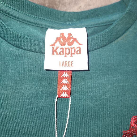 Kappa Authentic Gardavie Sequins Dress Green Pine Asymmetrical Mini Dress Size L - Picture 3 of 8